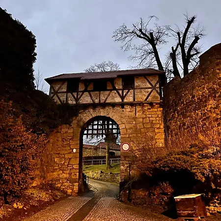 公寓 Delux Kunstgalerie Und Ilmradweg Kranichfeld